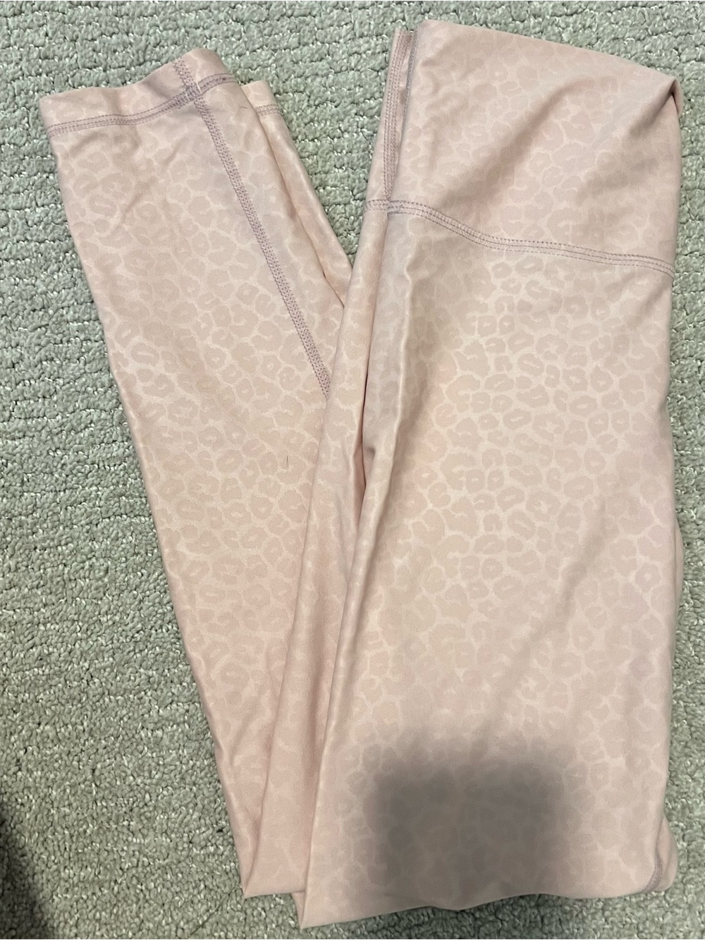 DYI Pale Pink Leopard Print Leggings